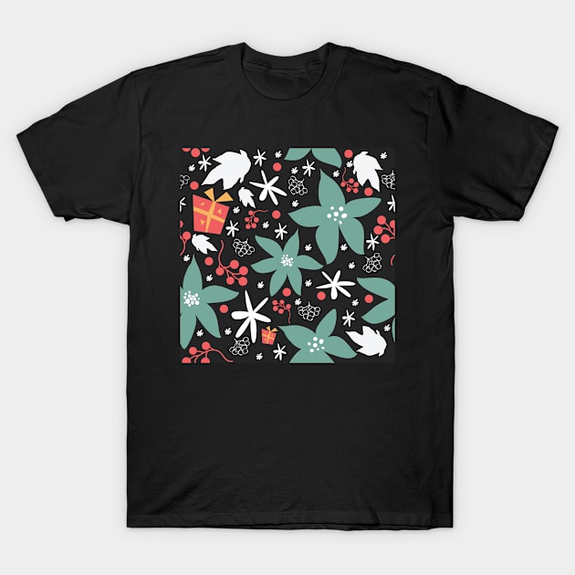 Poinsettia T-Shirt by Kristina Stellar Scandinavian Land